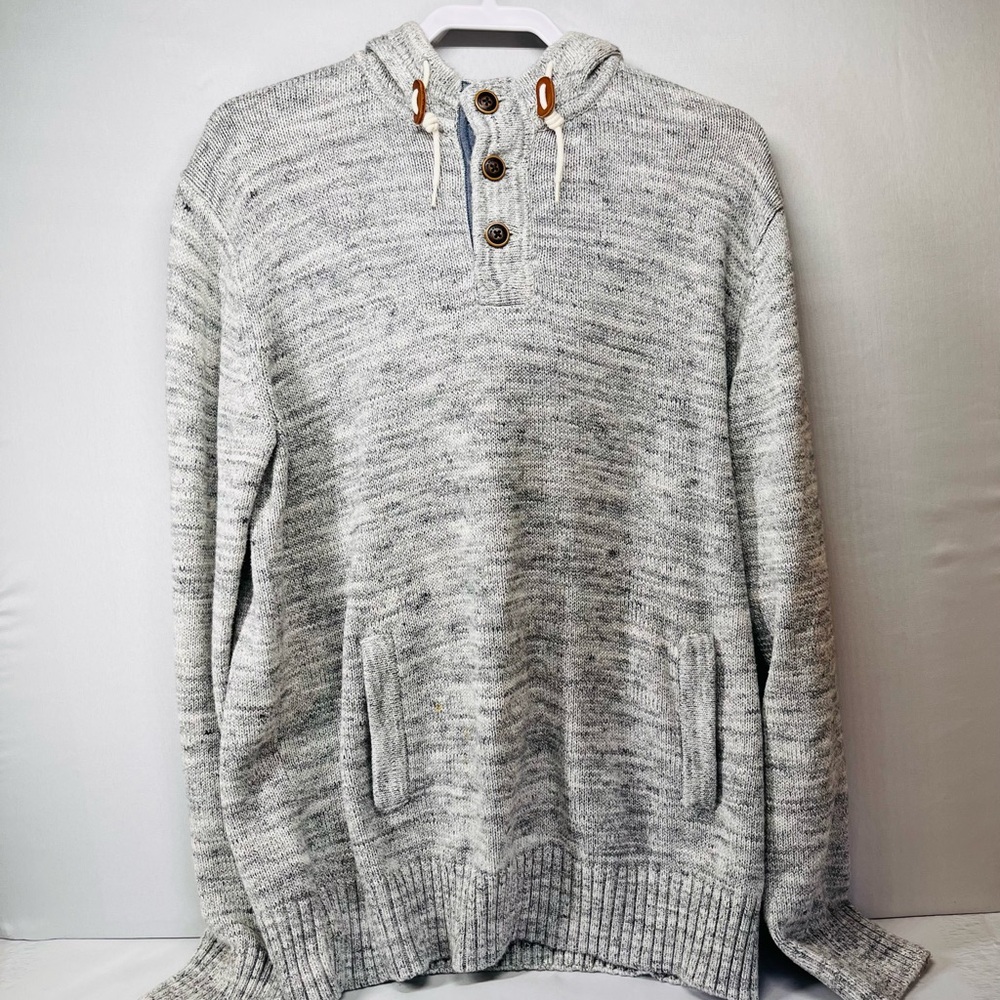 H&M Light Gray Hooded Sweater‎ for Men